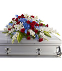 Distinguished Service Half Casket Spray